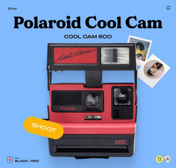 Polaroid Cool Cam Instant 600 Film Camera (Red) - Vintage Polaroid Instant Cameras