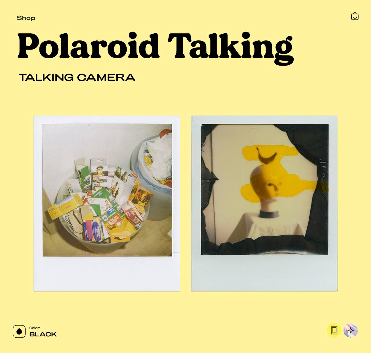 Polaroid Talking Camera – Vintage Instant Film Camera with Voice Feature - Vintage Polaroid Instant Cameras