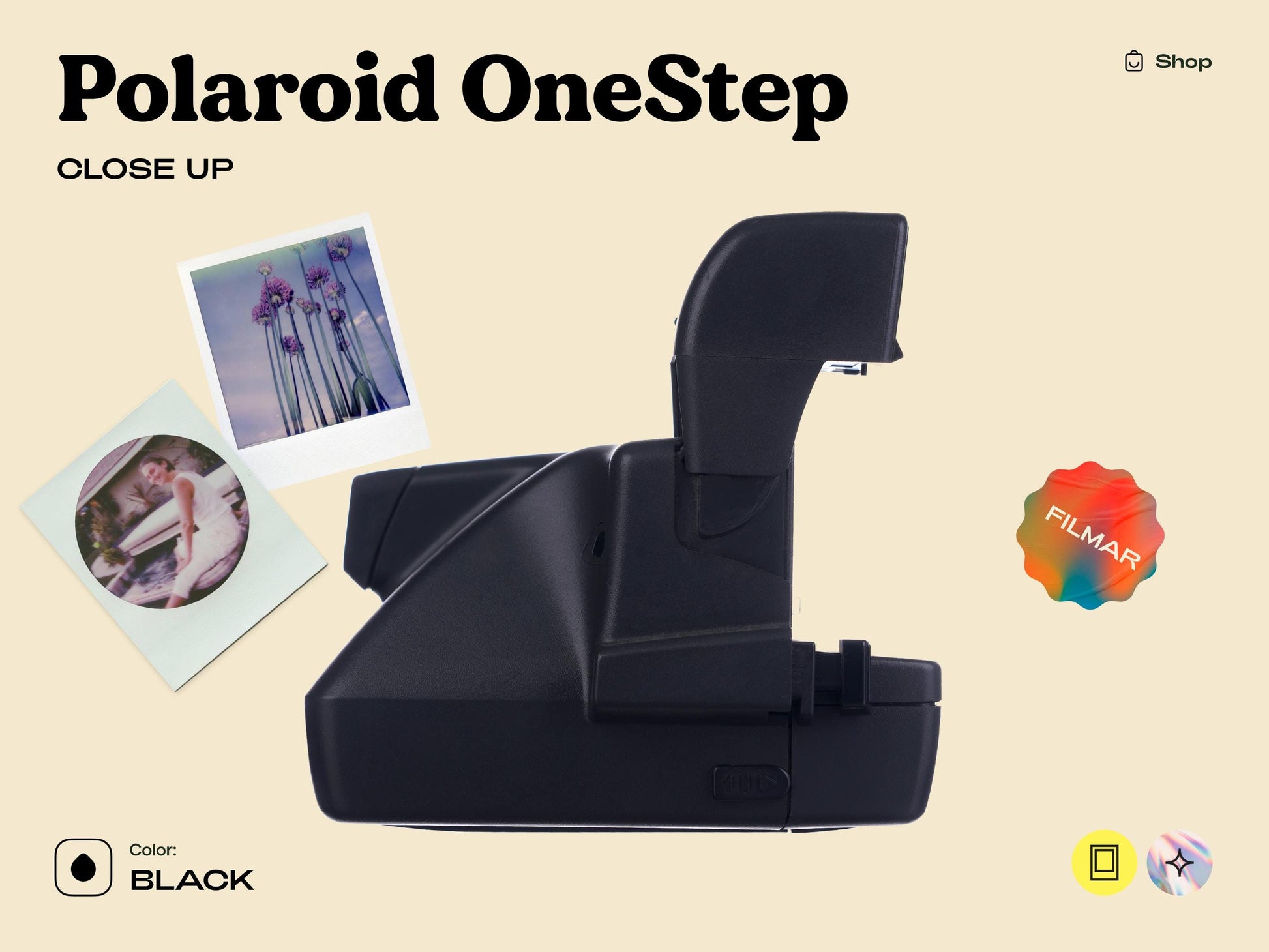 Polaroid OneStep Close-Up 636 | Vintage Polaroid 600 Instant Camera | Fully Tested & Working - Vintage Polaroid Instant Cameras