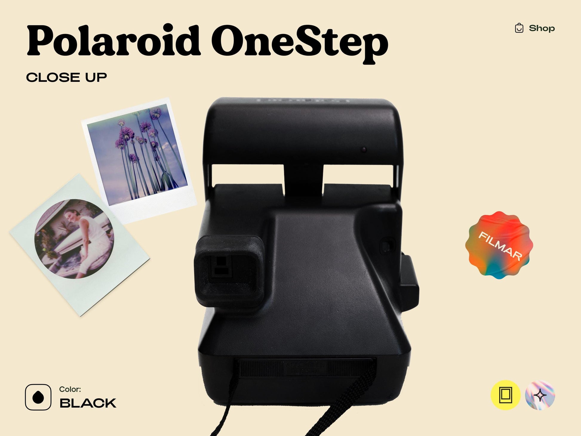 Polaroid OneStep Close-Up 636 | Vintage Polaroid 600 Instant Camera | Fully Tested & Working - Vintage Polaroid Instant Cameras