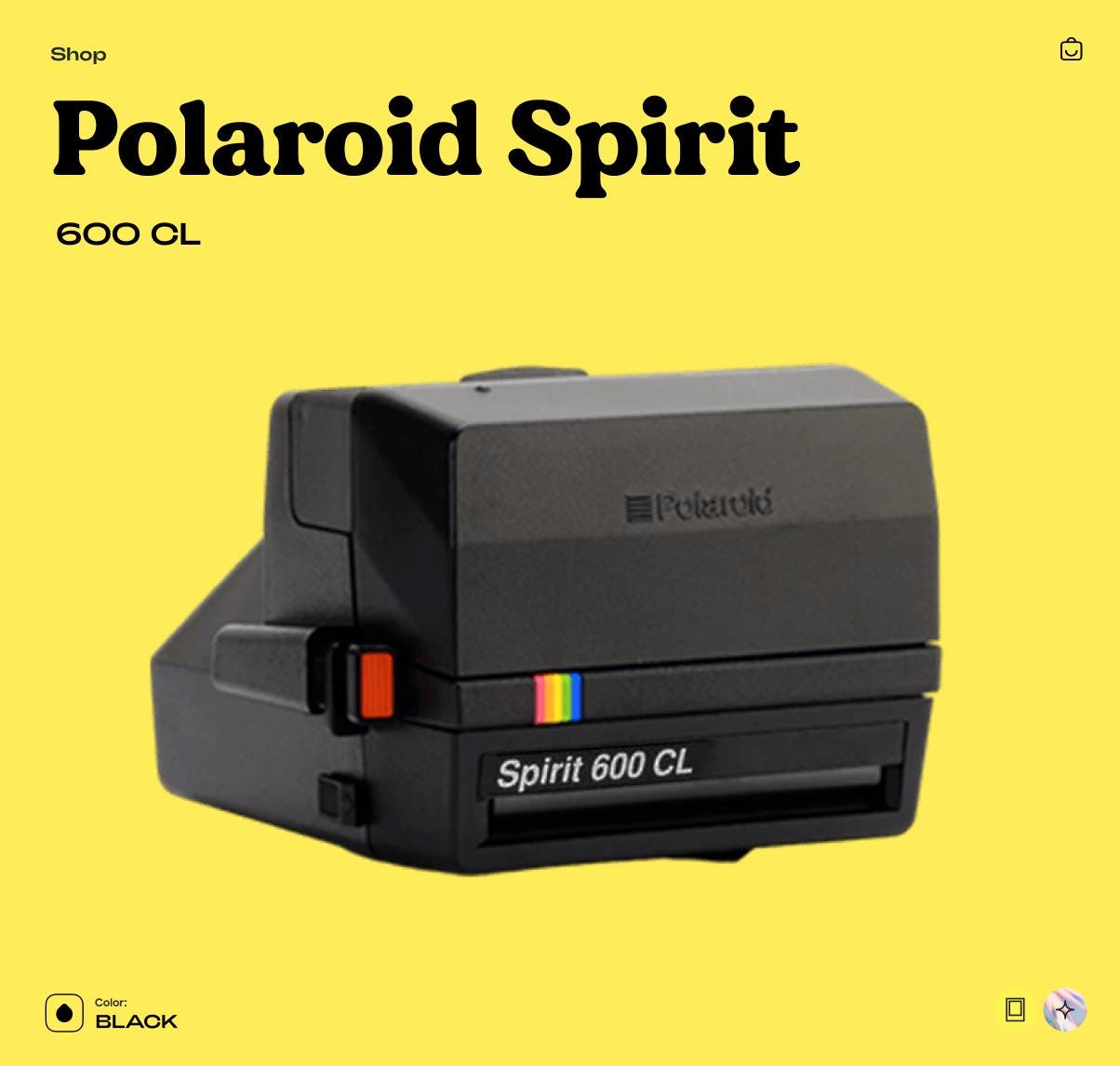 Polaroid 600 CL Spirit Instant Camera, Vintage 90s Film Camera, Tested & Working, Retro Photo Gift - Vintage Polaroid Instant Cameras