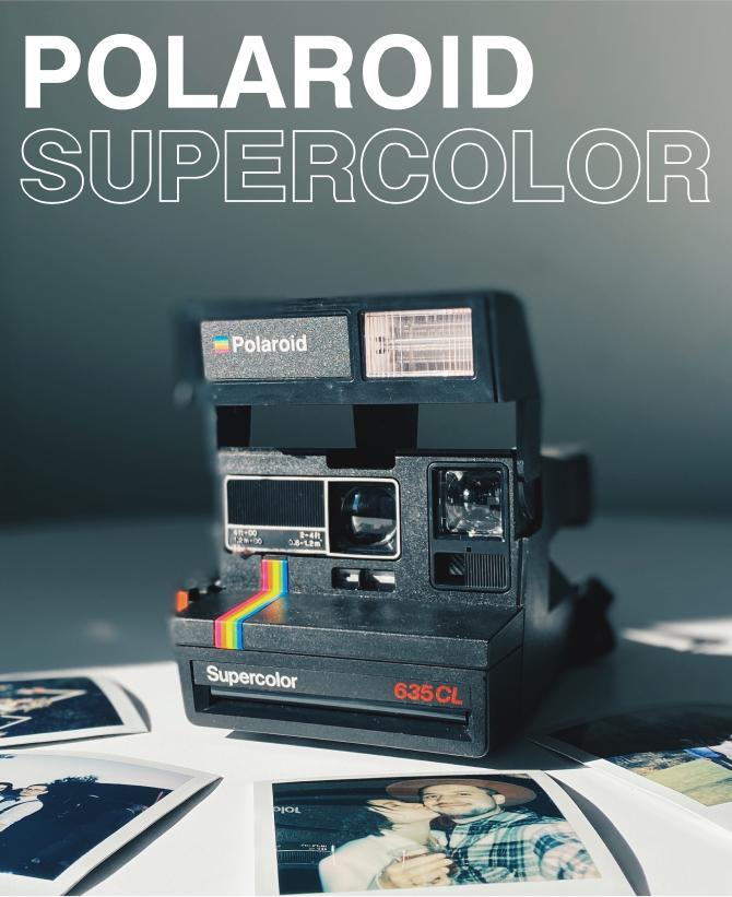 Polaroid Supercolor 635 600 type CL Black Rainbow Instant Camera Vintage 80s Polaroid 600 Film Tested Retro Photo Gift for Collector - Vintage Polaroid Instant Cameras