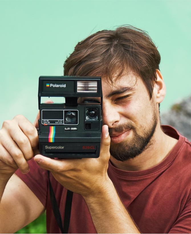 Polaroid Supercolor 635 600 type CL Black Rainbow Instant Camera Vintage 80s Polaroid 600 Film Tested Retro Photo Gift for Collector - Vintage Polaroid Instant Cameras