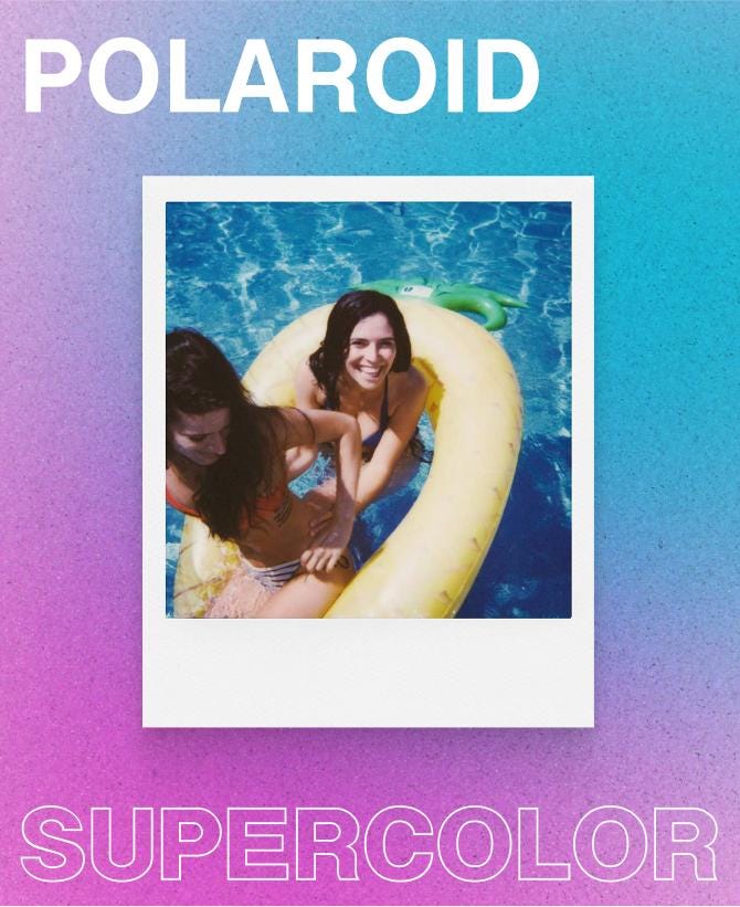 Polaroid Supercolor 635 600 type CL Black Rainbow Instant Camera Vintage 80s Polaroid 600 Film Tested Retro Photo Gift for Collector - Vintage Polaroid Instant Cameras