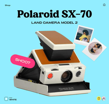 Polaroid SX-70 Land Camera Model 2 – Vintage Folding Instant SLR, SX-70 Film, Tested & Working, Retro Film Camera - Vintage Polaroid Instant Cameras