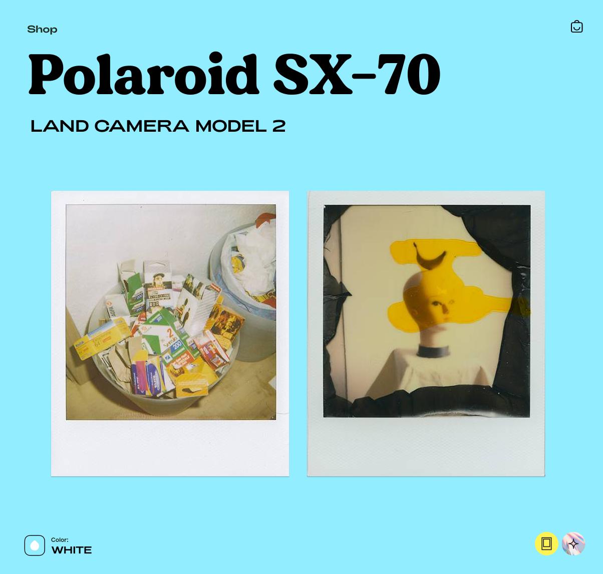 Polaroid SX-70 Land Camera Model 2 – Vintage Folding Instant SLR, SX-70 Film, Tested & Working, Retro Film Camera - Vintage Polaroid Instant Cameras