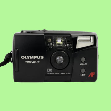 Olympus af-31 35mm film camera | vintage olympus point and shoot | autofocus compact camera | tested working - Vintage Polaroid Instant Cameras