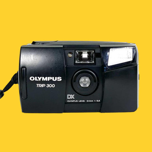 Olympus trip 300 35mm film camera | vintage olympus point and shoot | fixed lens compact camera | tested working