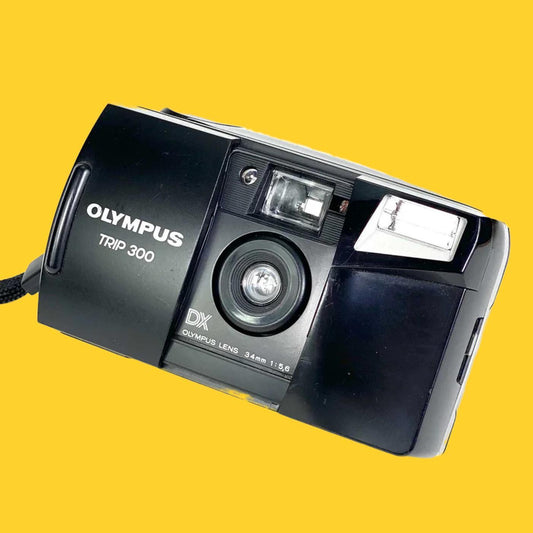 Olympus trip 300 35mm film camera | vintage olympus point and shoot | fixed lens compact camera | tested working