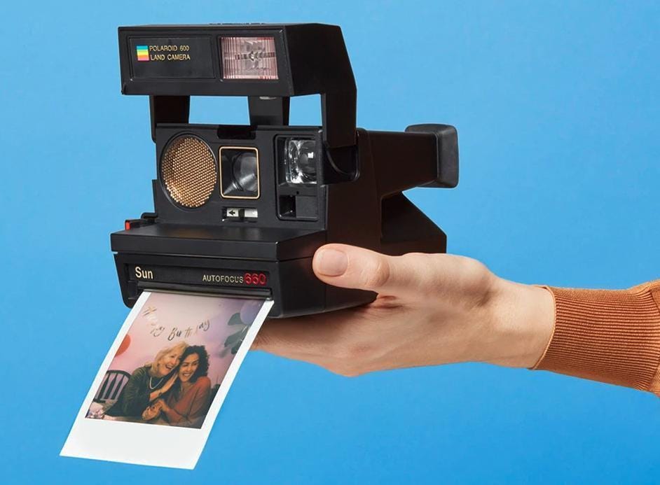 Vintage polaroid sun 660 camera | autofocus instant film camera | test
