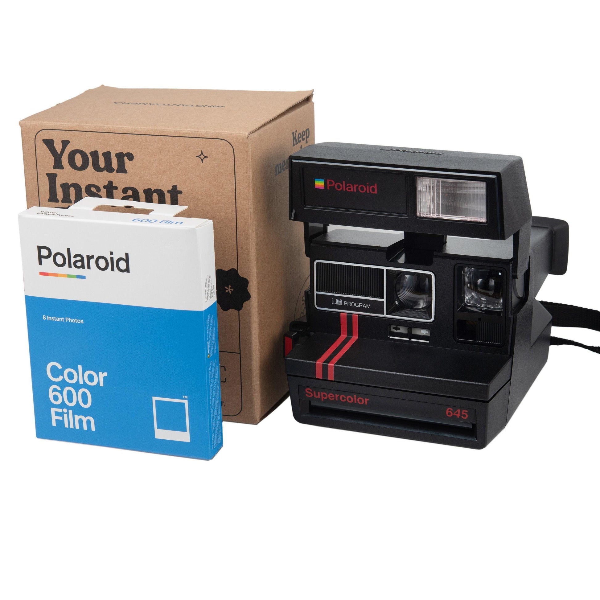 Polaroid vintage camera, old perfectly working instant camera, red polaroid camera - Vintage Polaroid Instant Cameras