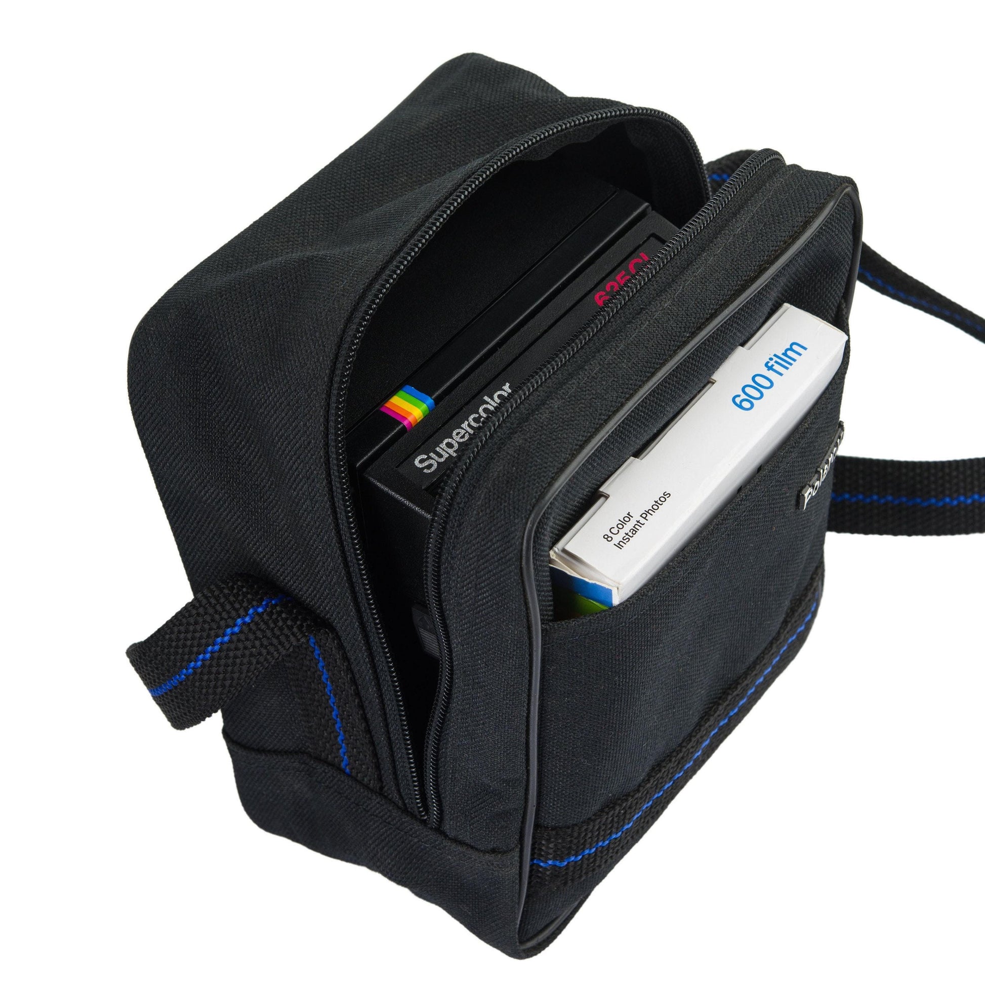 Black polaroid camera bag,polaroid 600, original polaroid, birthday gift, photographer gift, vintage bag, fabric bag - Vintage Polaroid Instant Cameras