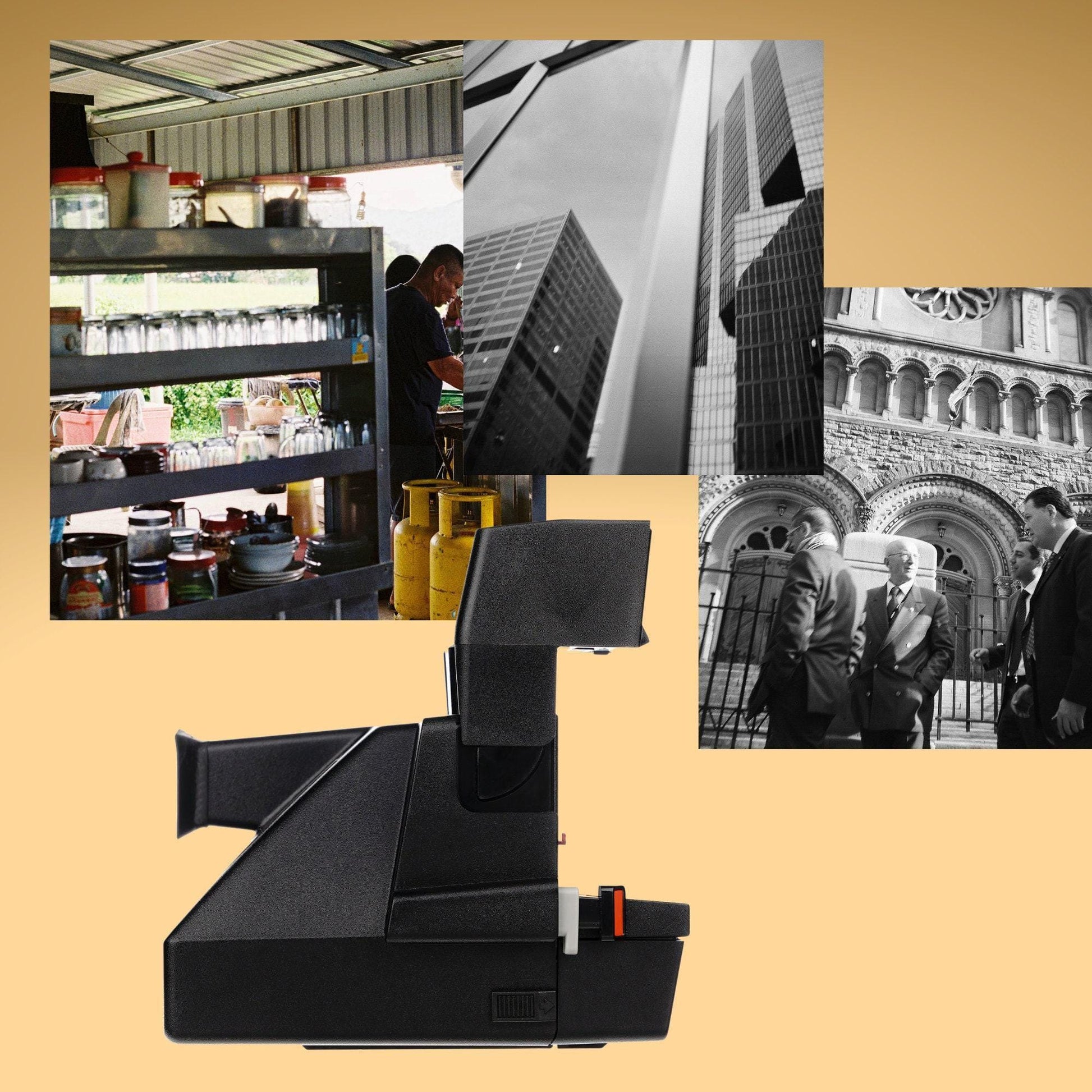Polaroid 600 perfectly workig vintage camera, polaroid camera business edition, instant film camera, custom print with your text - Vintage Polaroid Instant Cameras