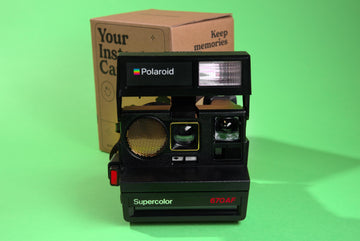 Custom polaroid 670 autofocus instant camera | vintage 600 film camera | sonar focus | tested & working | retro photography gift - Vintage Polaroid Instant Cameras