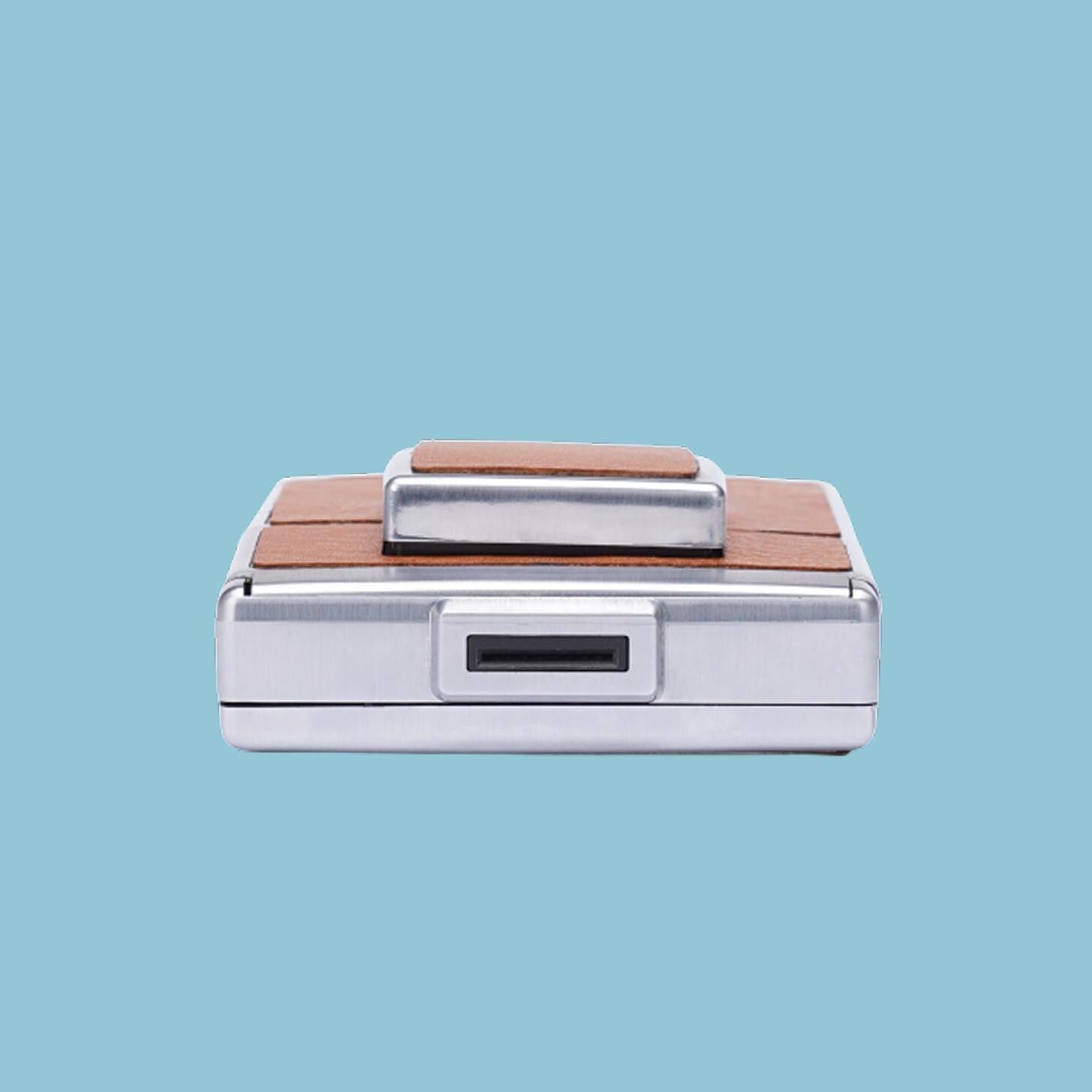 Polaroid sx-70 model 1 silver — original folding slr, vintage instant film camera, manual focus, tested working - Vintage Polaroid Instant Cameras