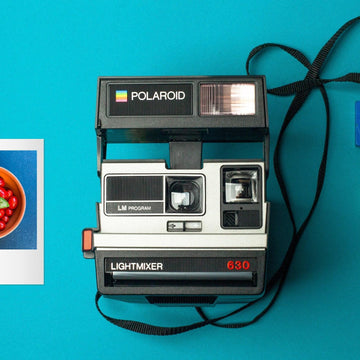 Custom camera, vintage polaroid 630 sl lightmixer lm program - 600 film instant camera with auto flash, retro photography charm