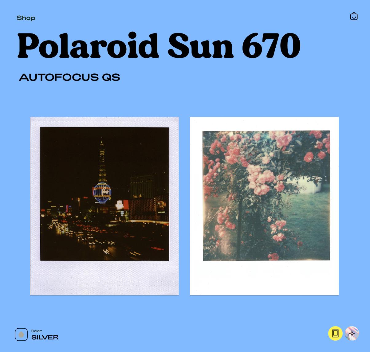 Polaroid Sun 670 Autofocus QS Camera – 600 Film Vintage Instant Camera, Autofocus SLR, Refurbished Retro Photo Camera Gift - Vintage Polaroid Instant Cameras