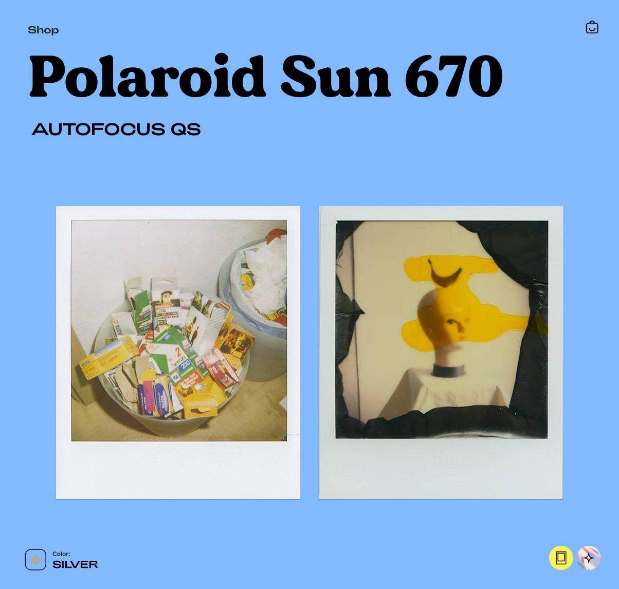 Polaroid Sun 670 Autofocus QS Camera – 600 Film Vintage Instant Camera, Autofocus SLR, Refurbished Retro Photo Camera Gift - Vintage Polaroid Instant Cameras