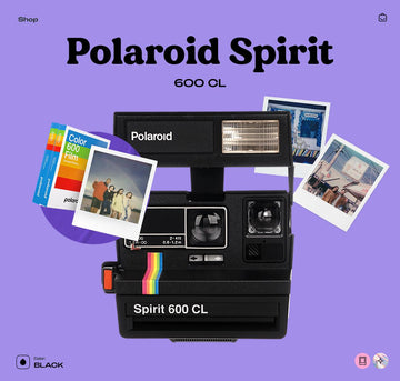 Polaroid Spirit 600 CL, Vintage Instant Camera, Point and Shoot, Analog Camera Tested & Working, Retro Photo Gift - Vintage Polaroid Instant Cameras