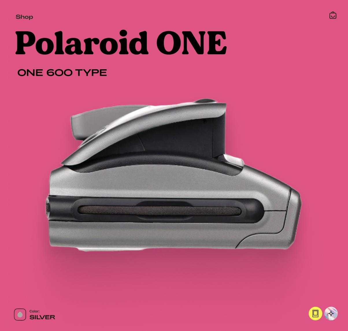 Polaroid One 600 Instant Camera – Vintage Film Camera with Flash, Tested & Working, Retro Photo Gift - Vintage Polaroid Instant Cameras