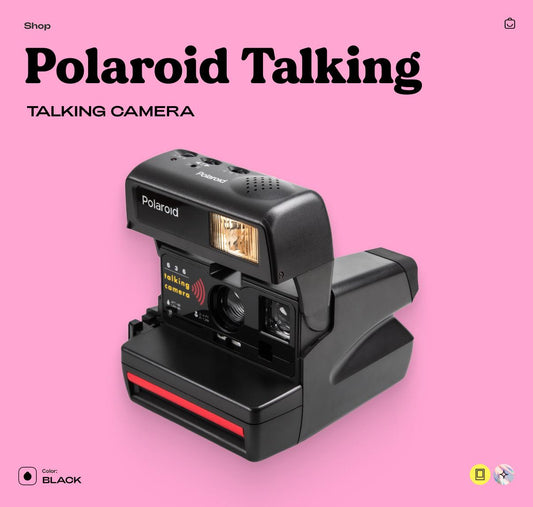 Polaroid 636 Talking Camera, Vintage Instant Camera, Point and Shoot, Analog Camera Tested & Working, Retro Photo Gift - Vintage Polaroid Instant Cameras
