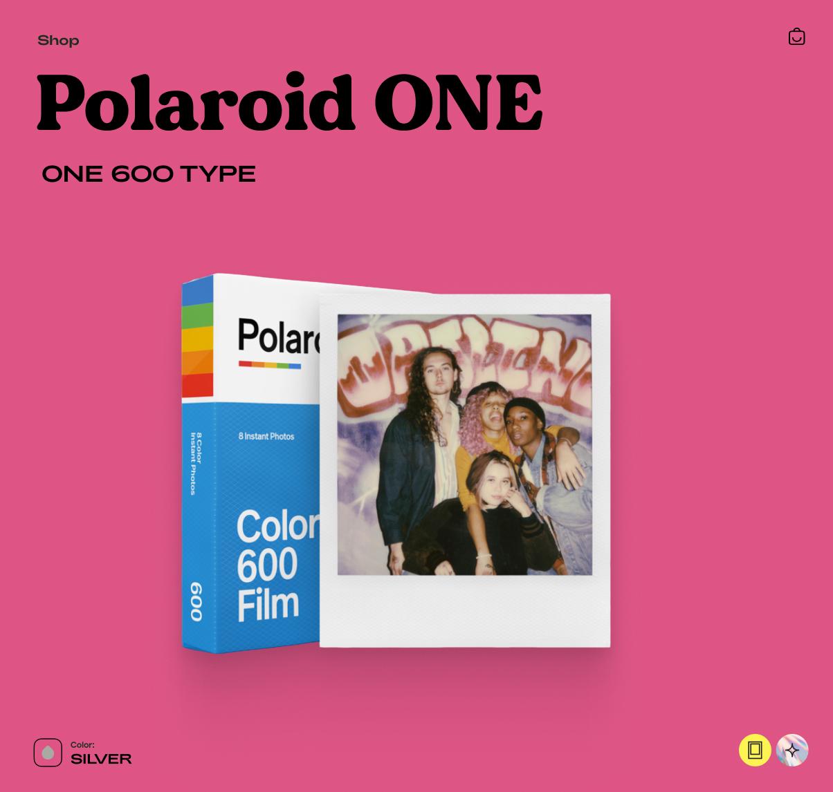 Polaroid One 600 Instant Camera – Vintage Film Camera with Flash, Tested & Working, Retro Photo Gift - Vintage Polaroid Instant Cameras