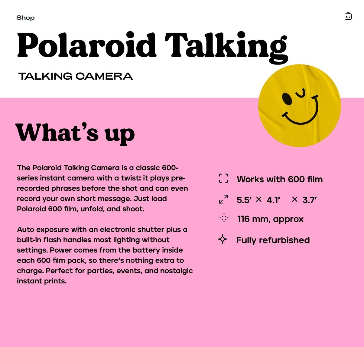 Polaroid 636 Talking Camera, Vintage Instant Camera, Point and Shoot, Analog Camera Tested & Working, Retro Photo Gift - Vintage Polaroid Instant Cameras