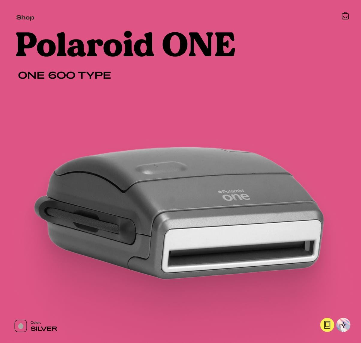 Polaroid One 600 Instant Camera – Vintage Film Camera with Flash, Tested & Working, Retro Photo Gift - Vintage Polaroid Instant Cameras