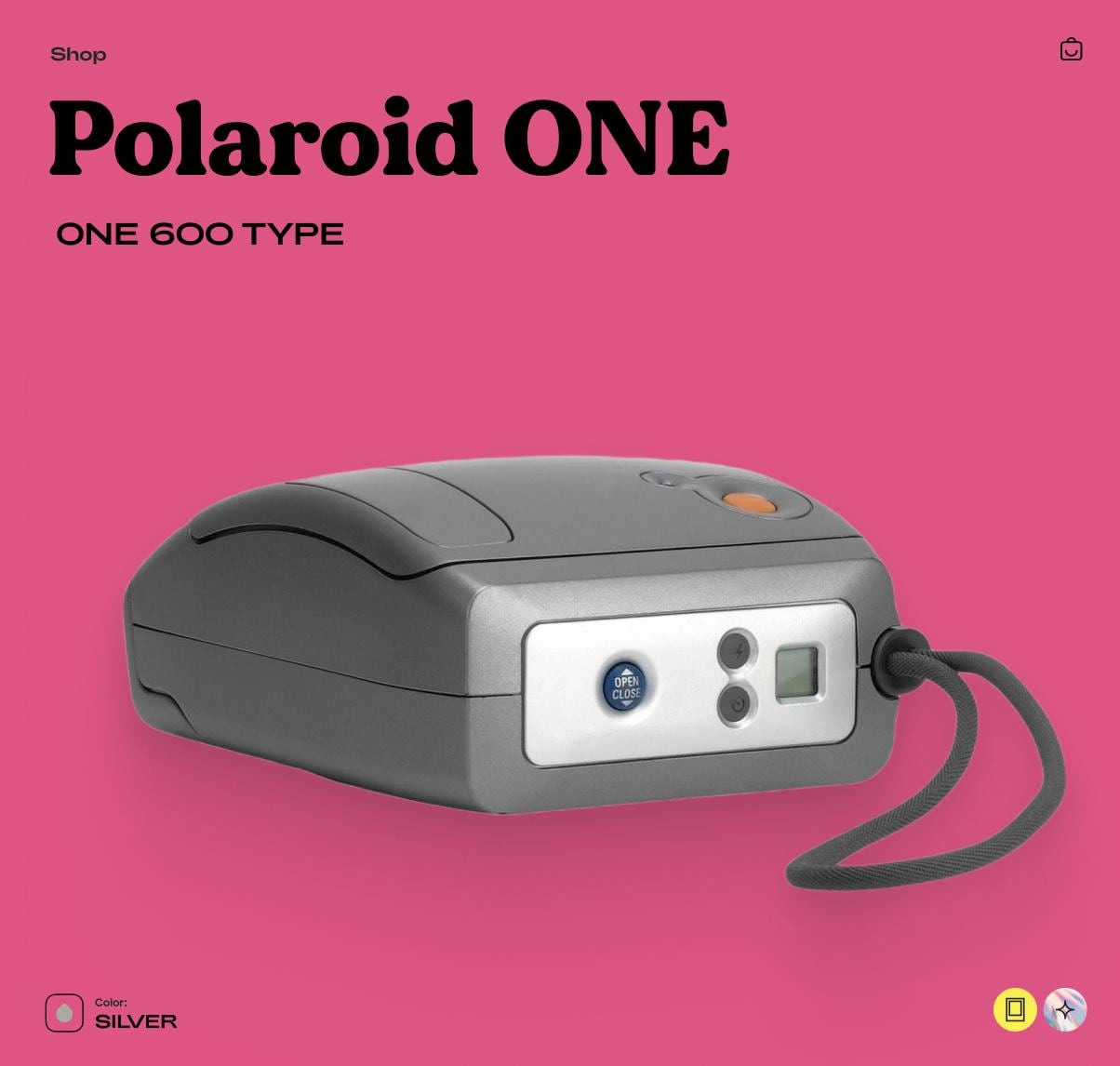 Polaroid One 600 Instant Camera – Vintage Film Camera with Flash, Tested & Working, Retro Photo Gift - Vintage Polaroid Instant Cameras