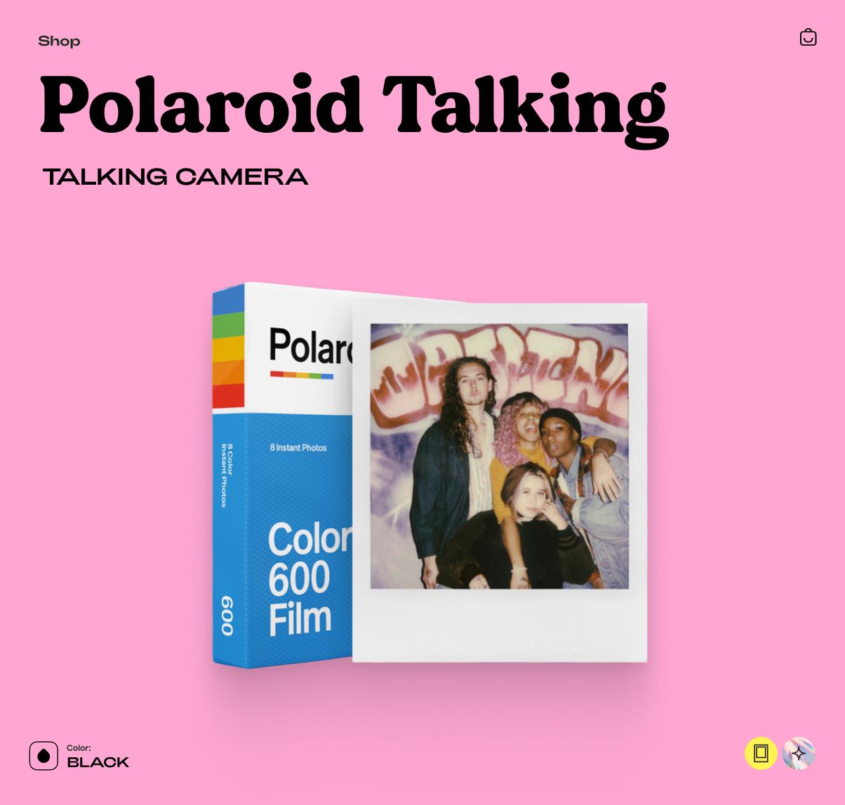 Polaroid 636 Talking Camera, Vintage Instant Camera, Point and Shoot, Analog Camera Tested & Working, Retro Photo Gift - Vintage Polaroid Instant Cameras