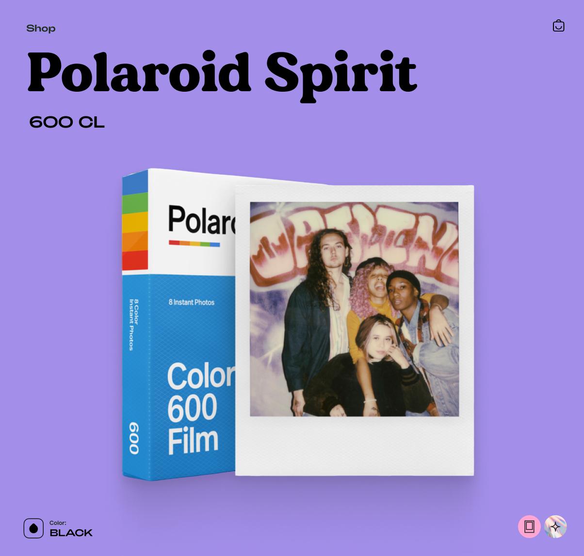 Polaroid Spirit 600 CL, Vintage Instant Camera, Point and Shoot, Analog Camera Tested & Working, Retro Photo Gift - Vintage Polaroid Instant Cameras