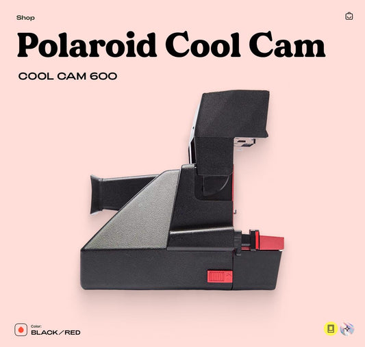 Polaroid Cool Cam 600, Instant Camera, Retro 600 Film Camera, Vintage Polaroid, Point and Shoot - Vintage Polaroid Instant Cameras