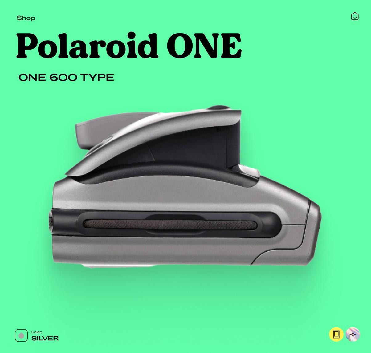 Polaroid One 600 Instant Camera – Vintage Film Camera with Flash, Tested & Working, Retro Photo Gift - Vintage Polaroid Instant Cameras