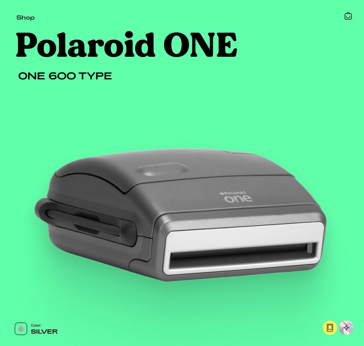 Polaroid One 600 Instant Camera – Vintage Film Camera with Flash, Tested & Working, Retro Photo Gift - Vintage Polaroid Instant Cameras