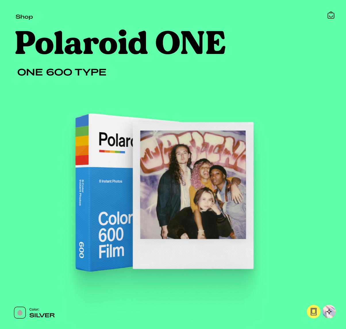 Polaroid One 600 Instant Camera – Vintage Film Camera with Flash, Tested & Working, Retro Photo Gift - Vintage Polaroid Instant Cameras