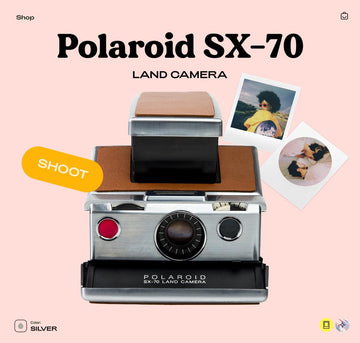Polaroid SX-70 Land Camera – Vintage Folding Instant Camera, Classic Analog Polaroid, Tested Working - Vintage Polaroid Instant Cameras