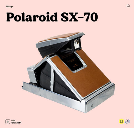Polaroid SX-70 Land Camera – Vintage Folding Instant Camera, Classic Analog Polaroid, Tested Working - Vintage Polaroid Instant Cameras