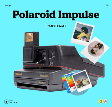 Polaroid Impulse Portrait, Instant Film Camera – Vintage 600 Camera, Tested Working - Vintage Polaroid Instant Cameras