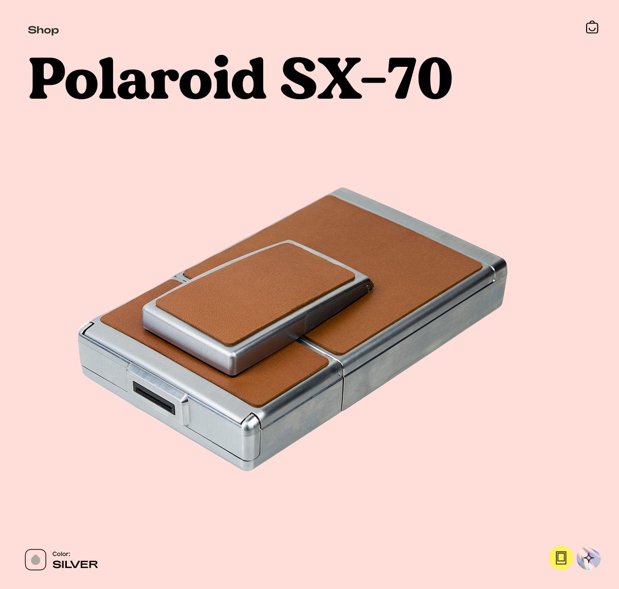 Polaroid SX-70 Land Camera – Vintage Folding Instant Camera, Classic Analog Polaroid, Tested Working - Vintage Polaroid Instant Cameras