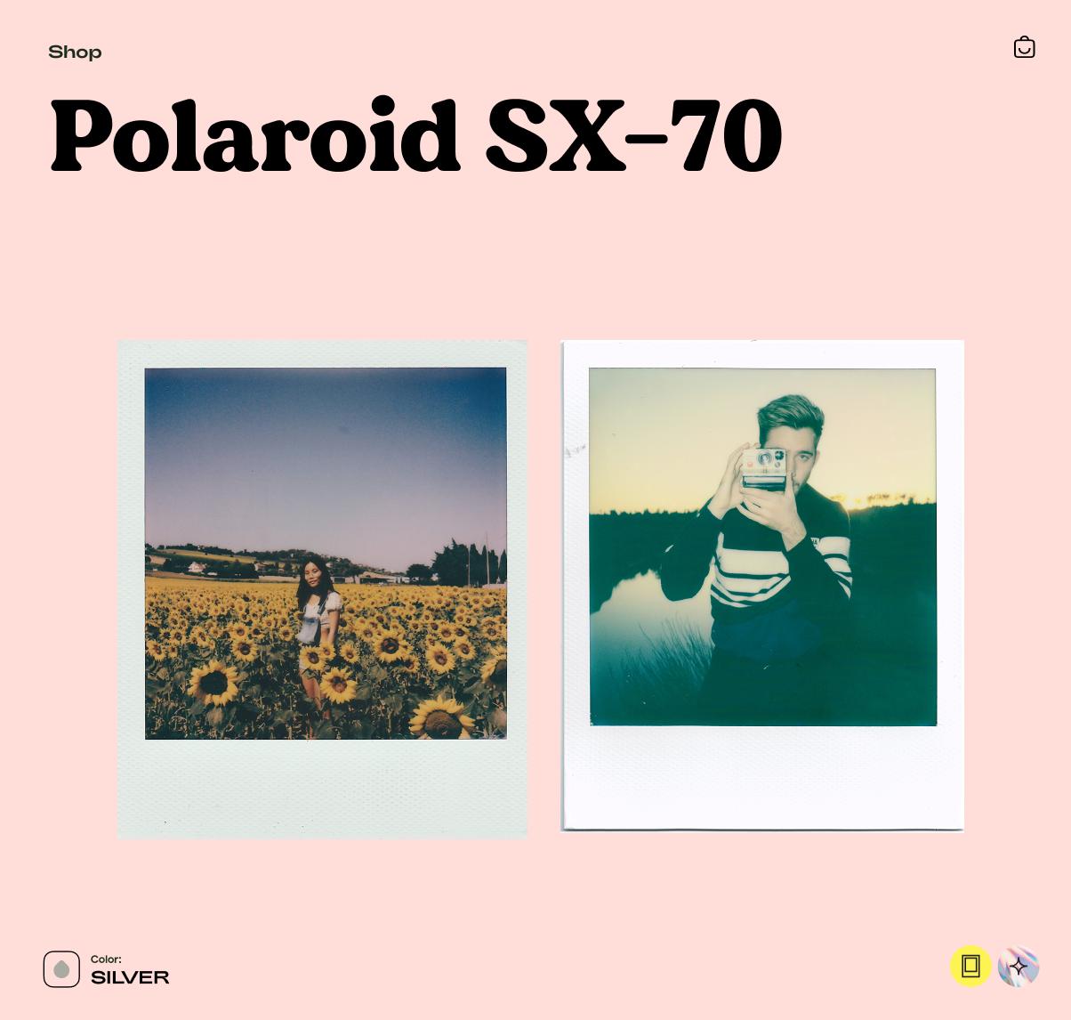 Polaroid SX-70 Land Camera – Vintage Folding Instant Camera, Classic Analog Polaroid, Tested Working - Vintage Polaroid Instant Cameras