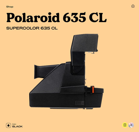 Polaroid Supercolor 635 CL, Instant film Camera, Vintage 600 Polaroid - Tested Working - Vintage Polaroid Instant Cameras