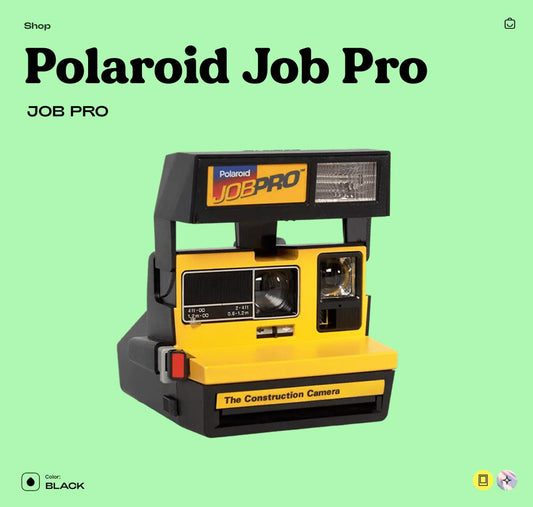 Polaroid Job Pro 600 Instant Film Camera – Vintage Industrial Polaroid, Tested & Working, Retro Photography Gift - Vintage Polaroid Instant Cameras