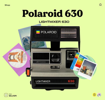 Polaroid Lightmixer 630 Instant Film Camera – Vintage Polaroid 600 Point and Shoot, Tested & Working - Vintage Polaroid Instant Cameras