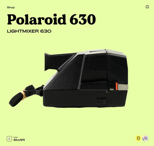 Polaroid Lightmixer 630 Instant Film Camera – Vintage Polaroid 600 Point and Shoot, Tested & Working - Vintage Polaroid Instant Cameras