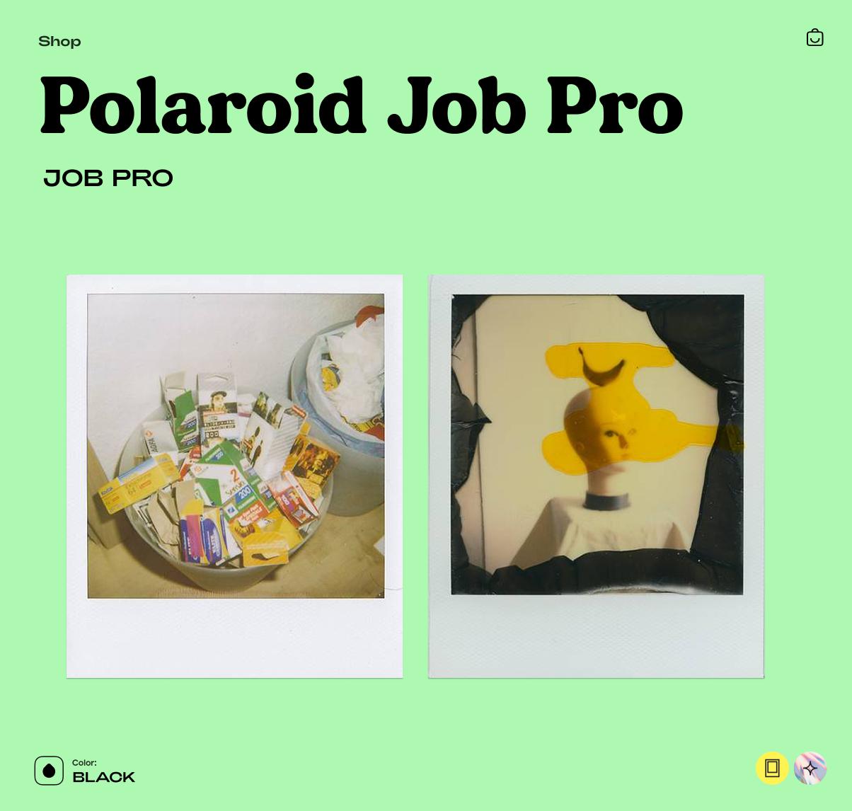 Polaroid Job Pro 600 Instant Film Camera – Vintage Industrial Polaroid, Tested & Working, Retro Photography Gift - Vintage Polaroid Instant Cameras