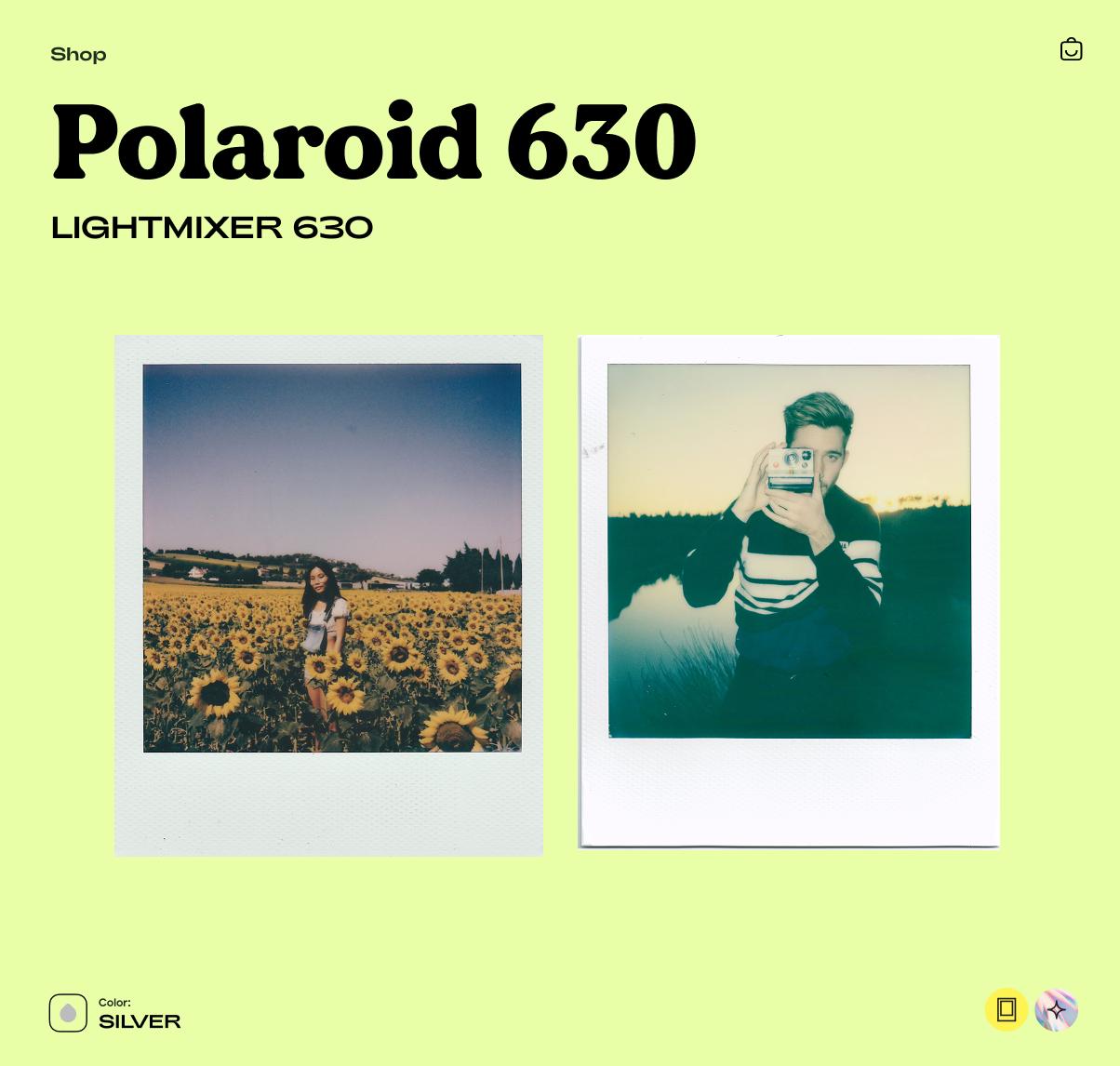 Polaroid Lightmixer 630 Instant Film Camera – Vintage Polaroid 600 Point and Shoot, Tested & Working - Vintage Polaroid Instant Cameras