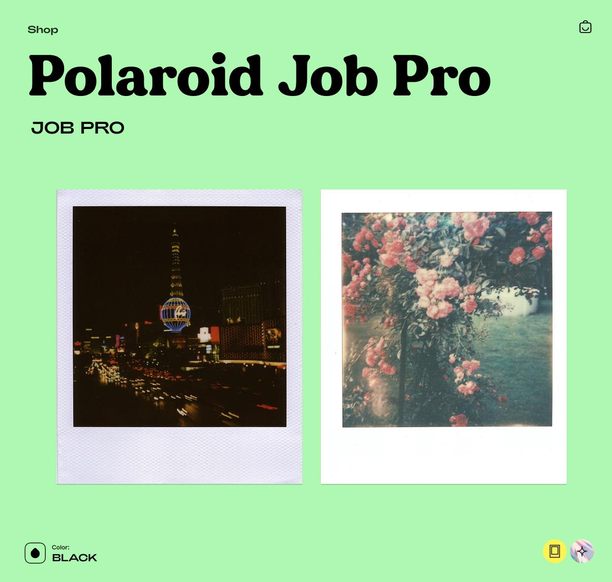 Polaroid Job Pro 600 Instant Film Camera – Vintage Industrial Polaroid, Tested & Working, Retro Photography Gift - Vintage Polaroid Instant Cameras