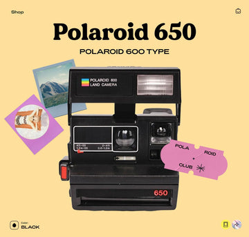 Polaroid 650 Instant Film Camera, Vintage Polaroid 600 Series, Tested & Working - Vintage Polaroid Instant Cameras