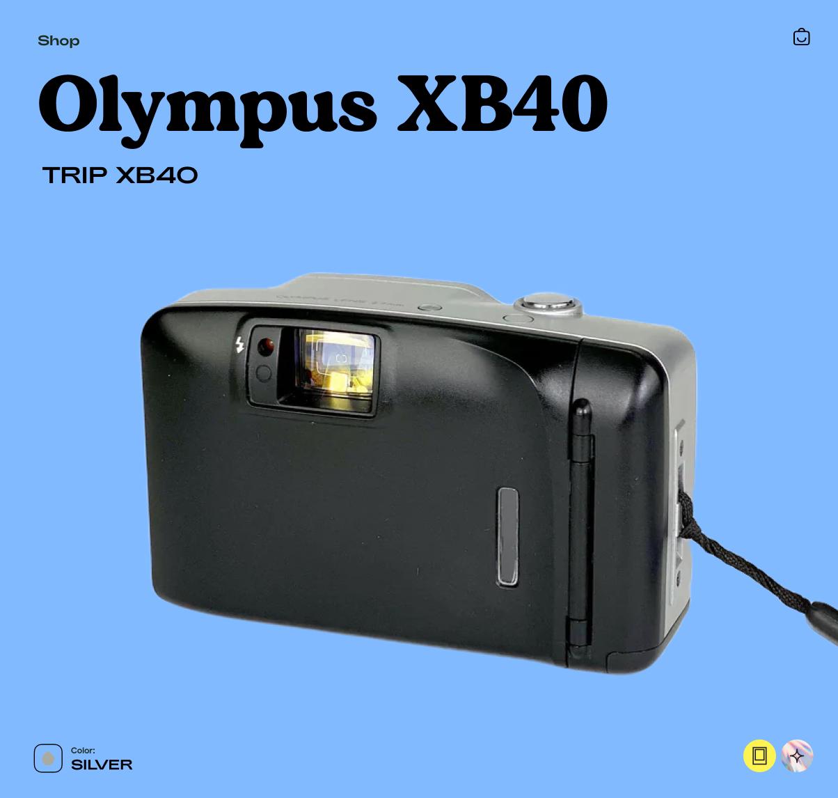 Olympus Trip XB40 AF, 35mm Film Camera, Vintage Point and Shoot, Retro Olympus Camera - Vintage Polaroid Instant Cameras