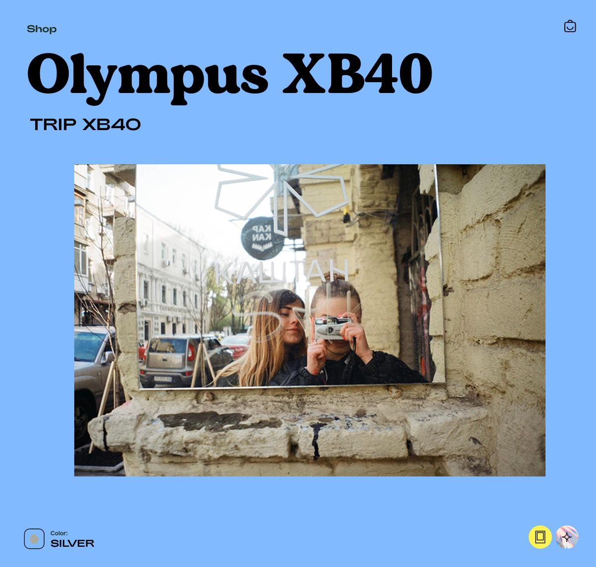 Olympus Trip XB40 AF, 35mm Film Camera, Vintage Point and Shoot, Retro Olympus Camera - Vintage Polaroid Instant Cameras